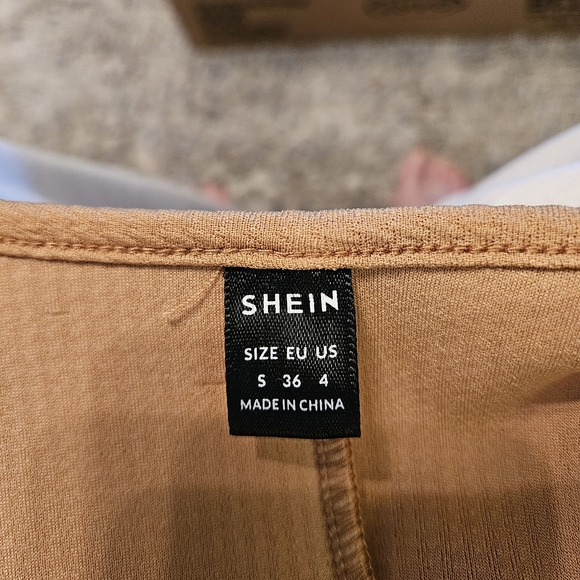 Waffle Texture Tie-Waist Jacket - Camel - Picture 8 of 8